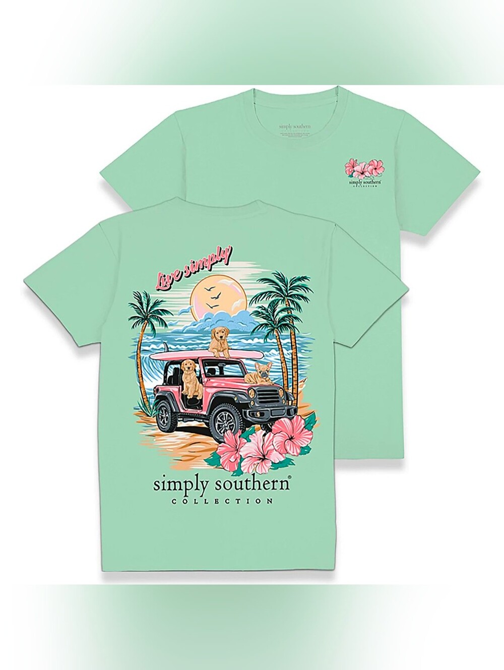 Various Sizes- Simply Southern Women's Simply Beach Short Sleeve T-shirt- NWT